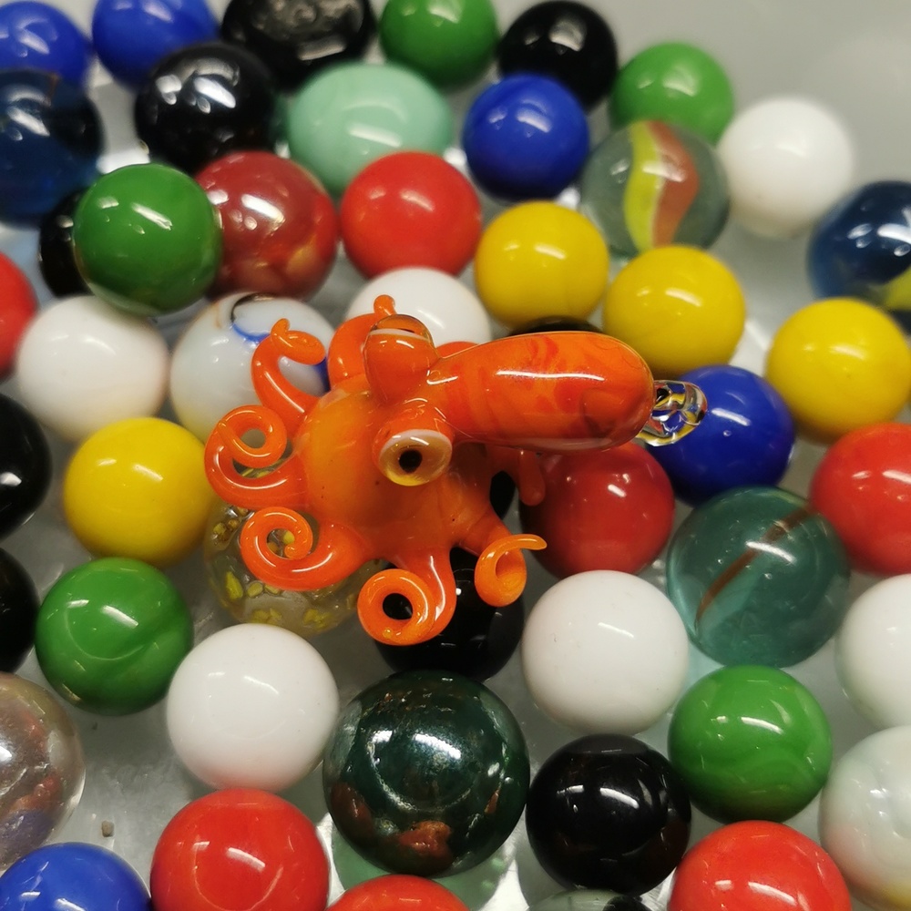 Ukrainian Glass octopus pendant